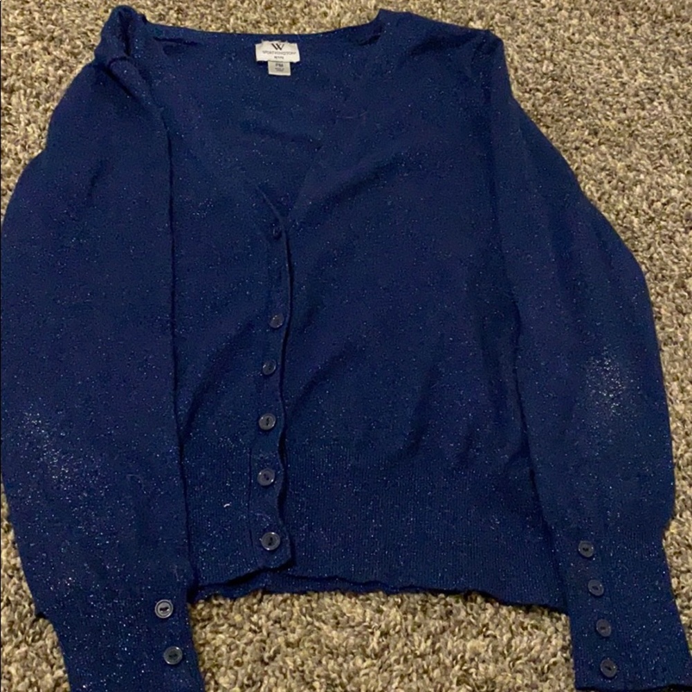 Worthington dark blue V-neck sweater